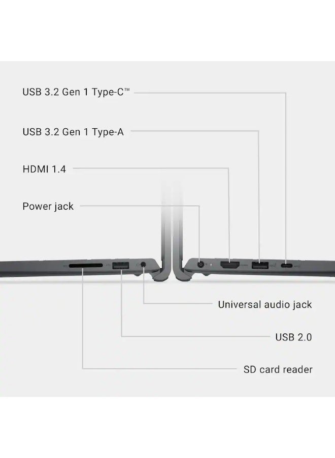 ديل (Upgraded Version) 15 Laptop DC15250 With 15.6" FHD Touch Screen Display, Intel Core i7-1355U Processor/32GB RAM/2TB SSD/Intel UHD Graphics/Windows 11 Home English black - Image 5