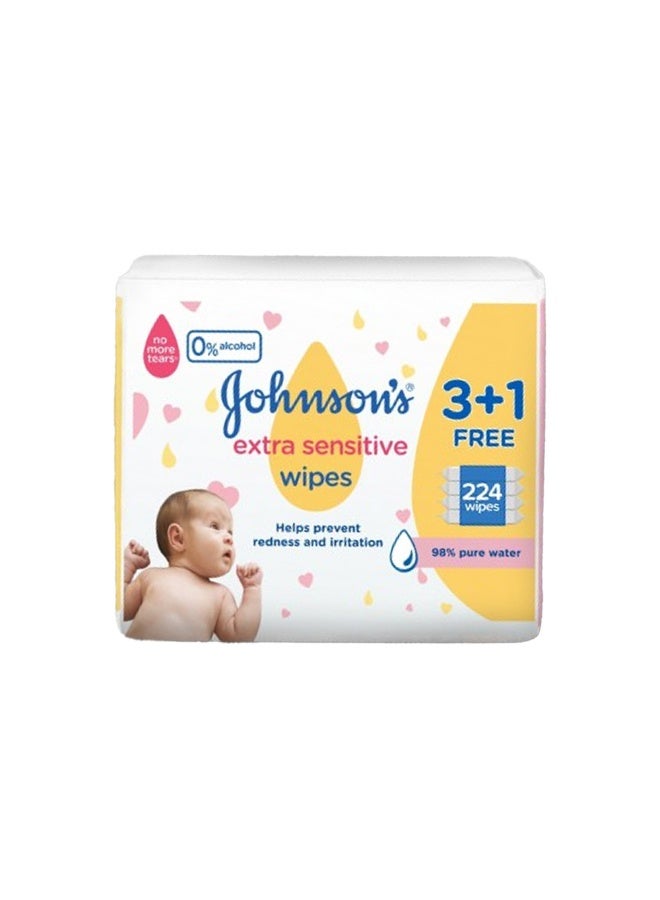 Johnson's Extra Sensitive Wip, 3+1, 56 Piece