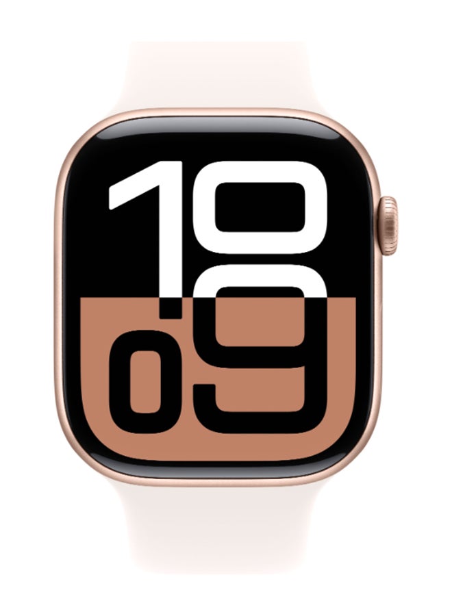 Apple Certified Pre Owned - Watch Series 10 GPS 46mm Rose Gold Aluminium Case With Light Blush Sport Band - Image 2