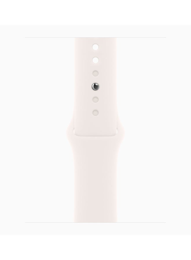 ابل  ساعة معتمدة مسبقًا - سلسلة 10 GPS 42 مم علبة ألمنيوم ذهبية وردية - Image 3