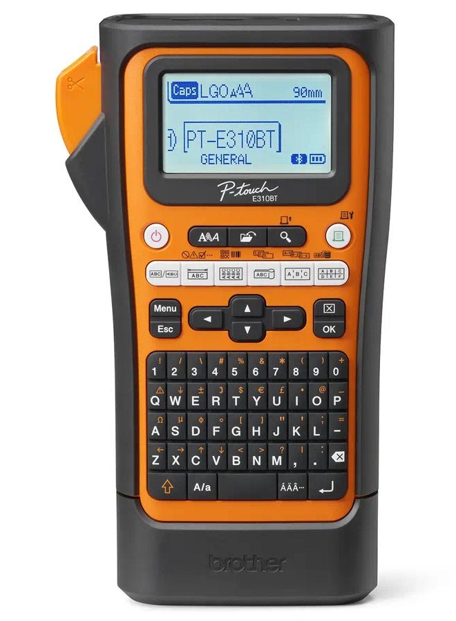 brother PT-E310BTVP P-Touch Edge Handheld Industrial Label Printer with Bluetooth and USB-C (up to 18mm Labels) yellow - Image 1