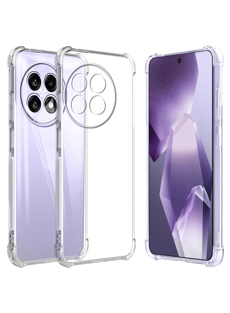MARGOUN TPU Gorilla Case Cover for OnePlus ACE 5 PRO 5G, Phone Cover with Reinforced Corner Bumper Camera Protection Slim Fit Shockproof Flexible - Clear-1 - Image 4