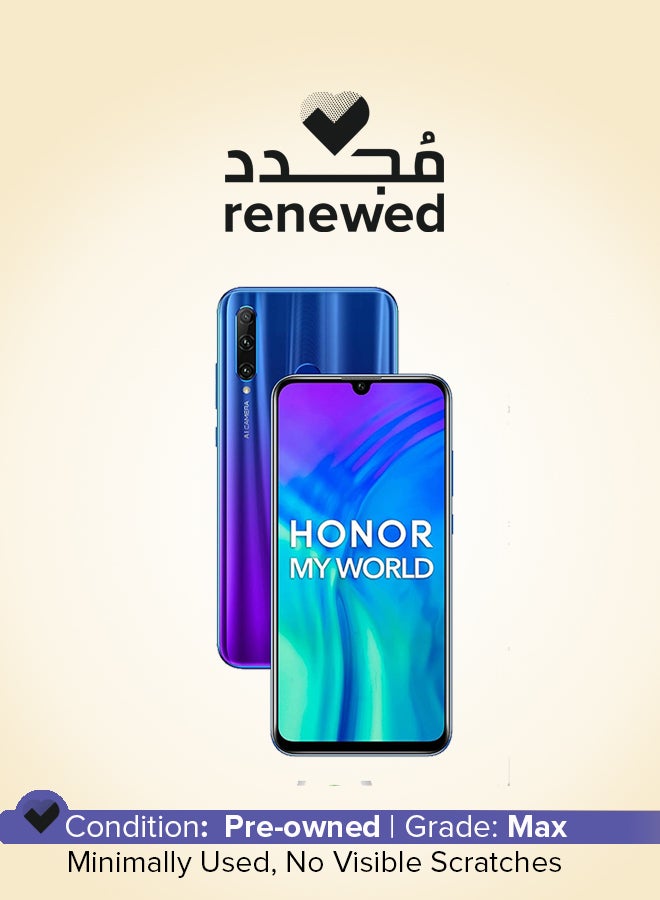 هونور مجدد - هونر 20i تدرج أزرق 4GB RAM/64GB تخزين - Image 1