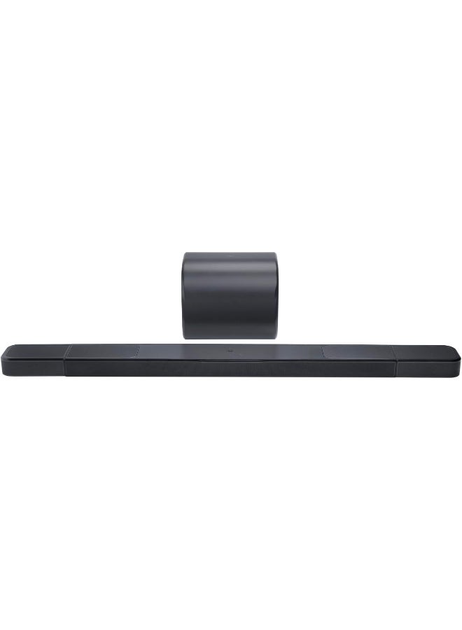 جي بي إل بار 1300MK2 نظام صوتي 11.1.4 قناة مع مكبرات صوت محيطية لاسلكية قابلة للفصل، دولبي أتموس® و DTS:X، 2470 واط أقصى طاقة، مضخم صوت مزدوج 8 بوصة، بلوتوث وواي فاي، HDMI eARC - Image 2