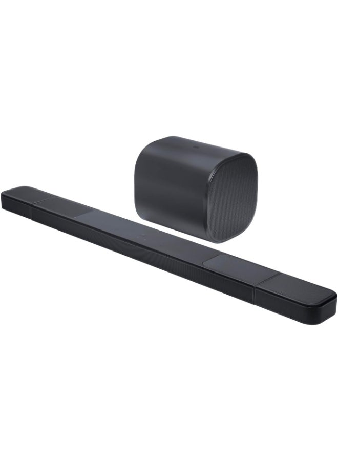 جي بي إل بار 1300MK2 نظام صوتي 11.1.4 قناة مع مكبرات صوت محيطية لاسلكية قابلة للفصل، دولبي أتموس® و DTS:X، 2470 واط أقصى طاقة، مضخم صوت مزدوج 8 بوصة، بلوتوث وواي فاي، HDMI eARC - Image 5