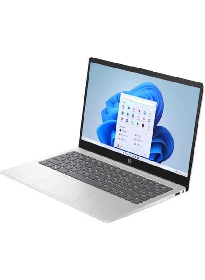 HP 14 (Upgraded Version) Laptop With 14-Inch Display, Core i3-1315U Processor/8GB RAM/512GB SSD/Intel UHD 600 Graphics/Windows 11 English Natural Silver 128GB external drive +Type-C to USB Hub English Natural Silver - Image 2