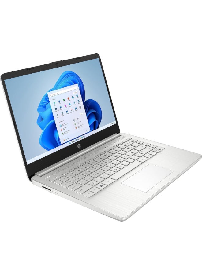 HP 14s Laptop With 14-Inch Diagonal FHD Display, Core i3-1215U Processor/8GB RAM/512GB SSD/Intel UHD Graphics/Windows 11 With 128GB external drive +Type-C to USB Hub English/Arabic Natural silver - Image 2
