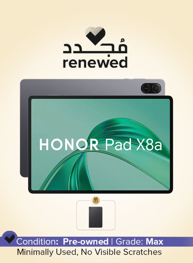 Honor Renewed - Pad X8a 11-Inch Space Grey 4GB RAM 128GB Wi-Fi With Free Flip Cover - Middle East Version - Image 1