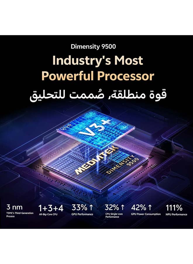 فيفو X300 برو 5G ثنائي الشريحة أسود شبح 16 جيجابايت رام 512 جيجابايت مع حقيبة مغناطيسية حصرية + vivo TWS Air وضمان 30 شهر + 1 سنة استبدال الشاشة - نسخة الشرق الأوسط - Image 4