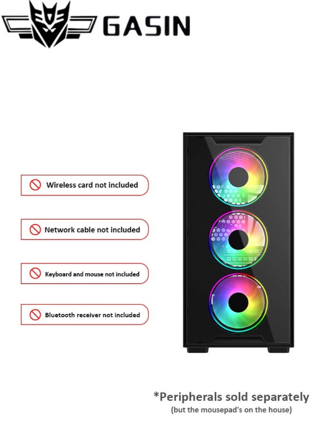 Gasin Gaming PC With Core i5-14400 Processor /8GB RAM DDR5/1TB SSD/Windows 11 Pro/8GB NVIDIA GeForce RTX 5060 Graphics/ Black - Image 5