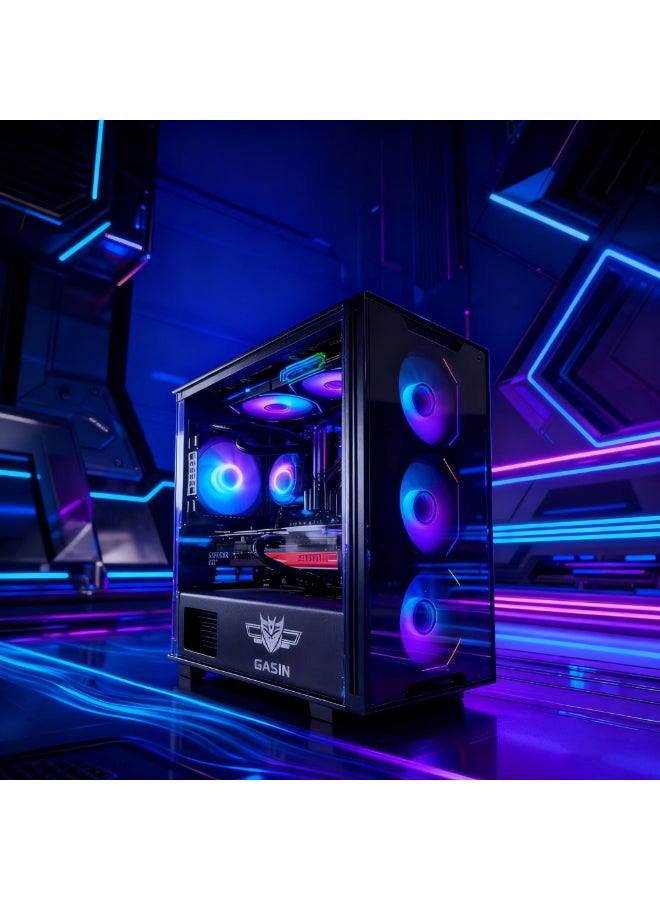 Gasin Gaming PC With Core i5-14400 Processor /8GB RAM DDR5/1TB SSD/Windows 11 Pro/8GB NVIDIA GeForce RTX 5060 Graphics/ Black - Image 2