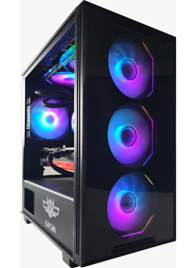 Gasin Gaming PC With Core i5-14400 Processor /8GB RAM DDR5/1TB SSD/Windows 11 Pro/8GB NVIDIA GeForce RTX 5060 Graphics/ Black - Image 1