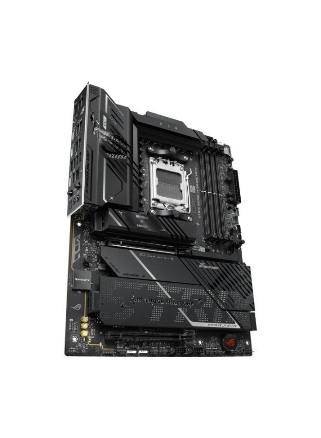 أسوس ROG Strix X870E-H Gaming WiFi7 AMD AM5 Motherboard, DDR5 8000+ MHz Support, PCIe 5.0 x16 & 4 M.2 Slots (2 PCIe 5.0), USB4 40Gbps, WiFi 7 & 5Gb LAN, Advanced VRM 16+2+1 Power Stages, ATX Gaming & Overclocking Motherboard | 90MB1M90-M0EAY0 black - Image 4