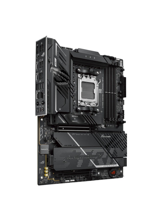 أسوس ROG Strix X870E-H Gaming WiFi7 AMD AM5 Motherboard, DDR5 8000+ MHz Support, PCIe 5.0 x16 & 4 M.2 Slots (2 PCIe 5.0), USB4 40Gbps, WiFi 7 & 5Gb LAN, Advanced VRM 16+2+1 Power Stages, ATX Gaming & Overclocking Motherboard | 90MB1M90-M0EAY0 black - Image 2