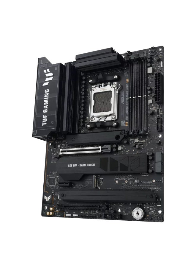 أسوس TUF GAMING X870E-PLUS WIFI7 ATX AM5 Motherboard, AMD X870E Chipset, 4x DDR5 Slots up to 256GB (OC 8000+ MT/s), PCIe 5.0 x16 + PCIe 4.0 x16, 4x M.2 Slots + 4x SATA 6Gb/s, WiFi 7 & Bluetooth 5.4, USB4 40Gbps + USB 20Gbps Type-C, 2.5Gb LAN, Durable VRM & TUF Components, ATX Form Factor | 90MB1M70-M0EAY0 black - Image 5