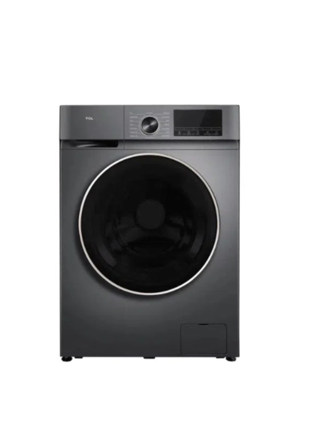 TCL 9 kg Front-Load Washing Machine – DD Motor | Steam & Spray Wash | 24-Hour Delay | Child Lock 9 kg 240 W P1109FLG Black