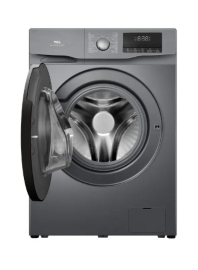 تي سي إل غسالة ملابس أمامية 7 كجم، 1400 دورة في الدقيقة، محرك عاكس رقمي، شاشة LED، غسيل بالبخار، تنظيف الأسطوانة، مؤقت تأخير 24 ساعة | ضمان لمدة سنة واحدة - Image 2