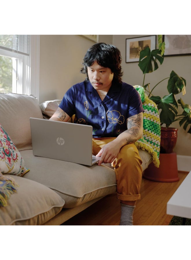 HP 14-ep0299nr Laptop With 14-Inch HD Display, Intel Core i3-N305 Processor/8GB RAM/256GB SSD/Intel UHD Graphics/Windows 11 Home English Natural Silver - Image 4