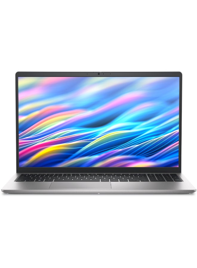 ديل Laptop With 15.6 Inch Full HD (1920X1080) Display 120Hz, Core i7 1355U Processor/16GB RAM DDR4/512GB SSD/DOS(Without Windows)/Intel UHD Graphics/ English/Arabic Silver - Image 1