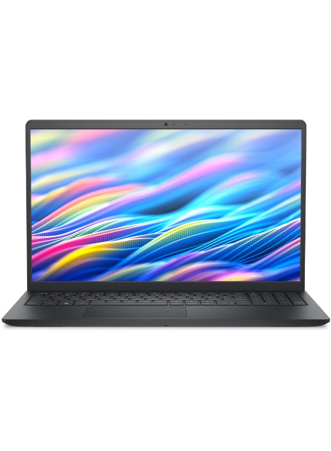 ديل Laptop With 15.6 Inch Full HD (1920X1080) Display 120Hz, Core 3-100U Processor/8GB RAM DDR4/512GB SSD/DOS(Without Windows)/Intel UHD Graphics/ English/Arabic Carbon Black - Image 1