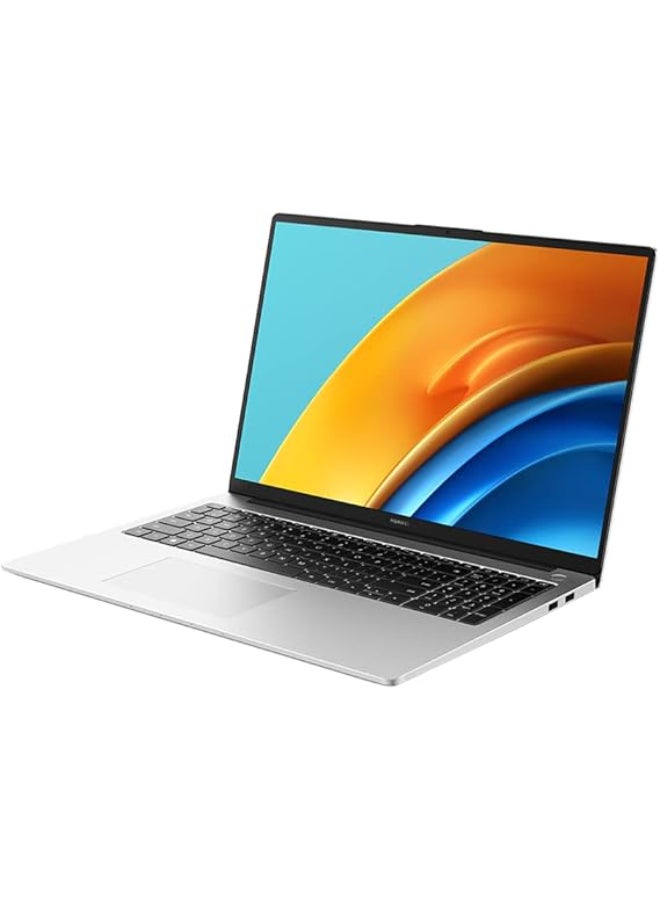 هواوي MateBook D16 (Upgraded Version) Laptop With 16 Inch Full HD (1920X1080) Display, Intel Core i5-12450H Processor/8GB RAM DDR5/512GB SSD/Windows 11 Pro+Dicota Mouse+Dicota Bag+Dicota USB-C English/Arabic Mystic Silver - Image 3