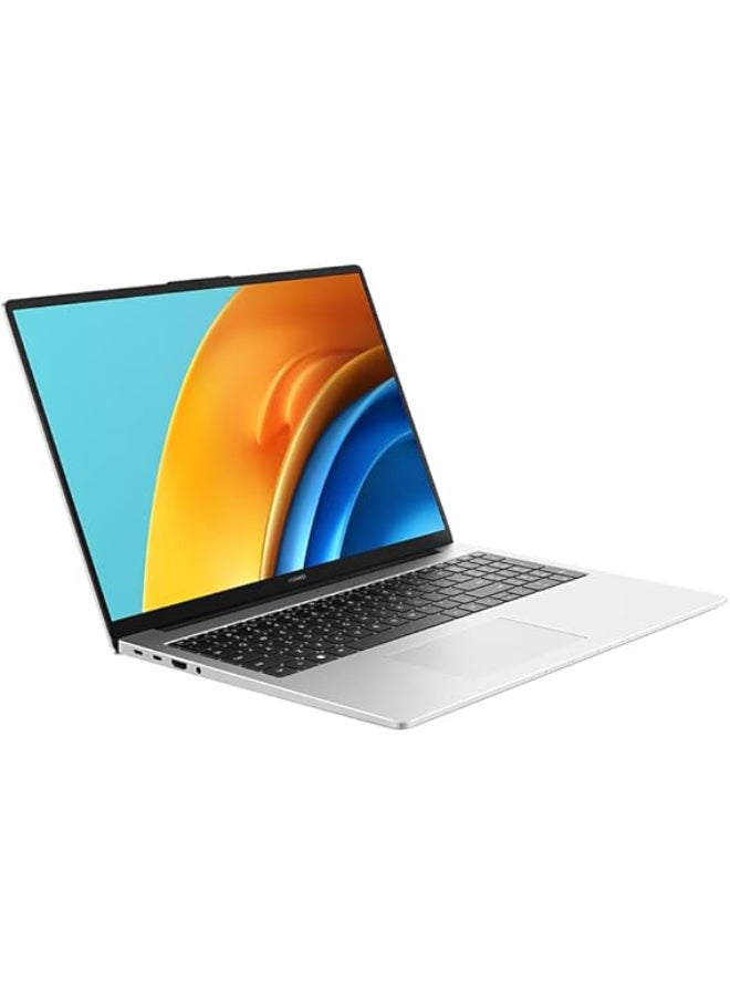 هواوي MateBook D16 (Upgraded Version) Laptop With 16 Inch Full HD (1920X1080) Display, Intel Core i5-12450H Processor/8GB RAM DDR5/512GB SSD/Windows 11 Pro+Dicota Mouse+Dicota Bag+Dicota USB-C English/Arabic Mystic Silver - Image 2