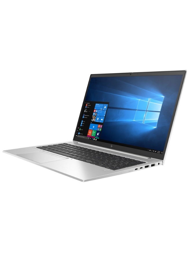 HP Renewed HP EliteBook 855 G7 Laptop, AMD Ryzen 3 Pro 4450U, 256GB SSD, 8GB RAM, AMD Radeon Graphics, 15.6 Inch Full HD IPS Display, Windows 10 Pro – English silver - Image 1