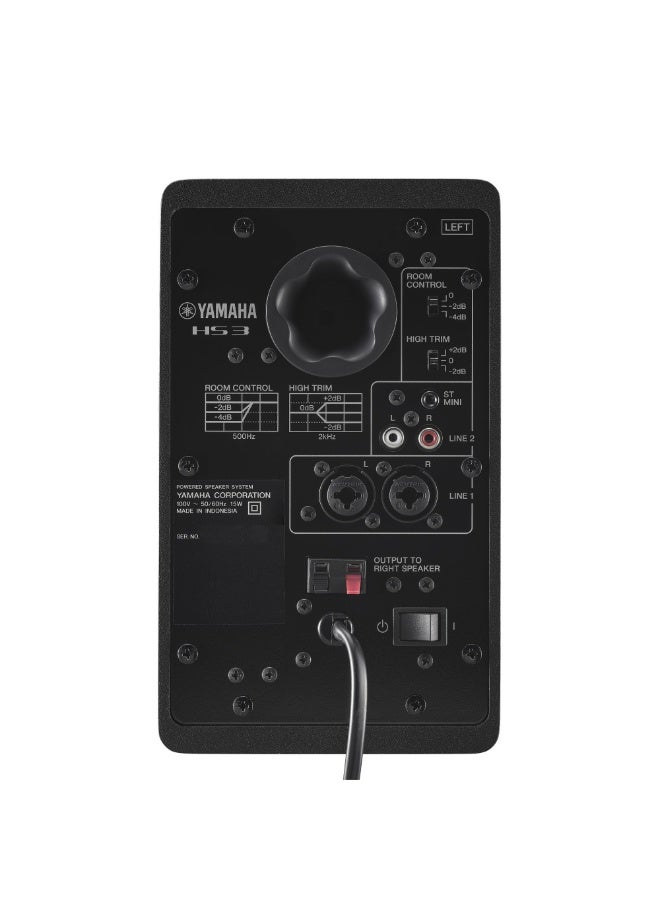 YAMAHA HS3 – Compact Studio Monitors (Pair) HS3 black - Image 2