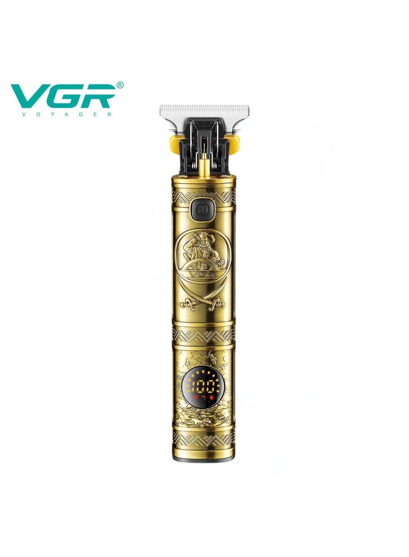 في جي آر مقص شعر كهربائي للرجال V-097، ماكينة حلاقة احترافية قابلة لإعادة الشحن بشفرات من الفولاذ المقاوم للصدأ، محرك قوي، استخدام سلكي ولاسلكي، مثالي لتشذيب اللحية والشعر والرقبة - Image 2