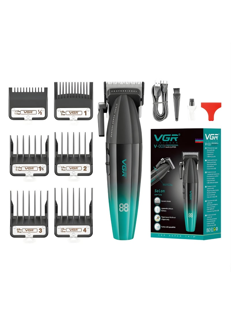 VGR Men’s Hair Trimmer Model V-003, Professional Rechargeable Electric Shaver with Stainless Steel Blades, Powerful Motor, Corded and Cordless Use, Perfect for Beard and Hair Grooming. - Image 1