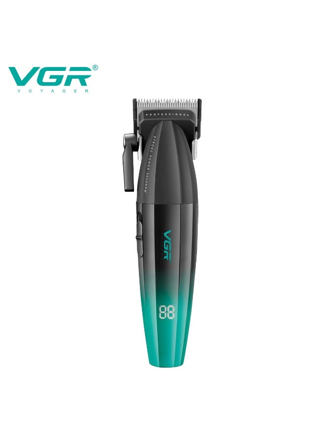 VGR Men’s Hair Trimmer Model V-003, Professional Rechargeable Electric Shaver with Stainless Steel Blades, Powerful Motor, Corded and Cordless Use, Perfect for Beard and Hair Grooming. - Image 4
