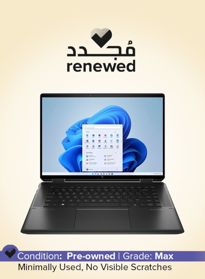 HP Renewed - Spectre 16-f Laptop With 16-Inch Full HD Display,Core i7 Processor/10-Core/12th Gen/32GB RAM/1TB SSD/4GB Graphics Intel Arc A370M/Windows 11 Black - Image 1
