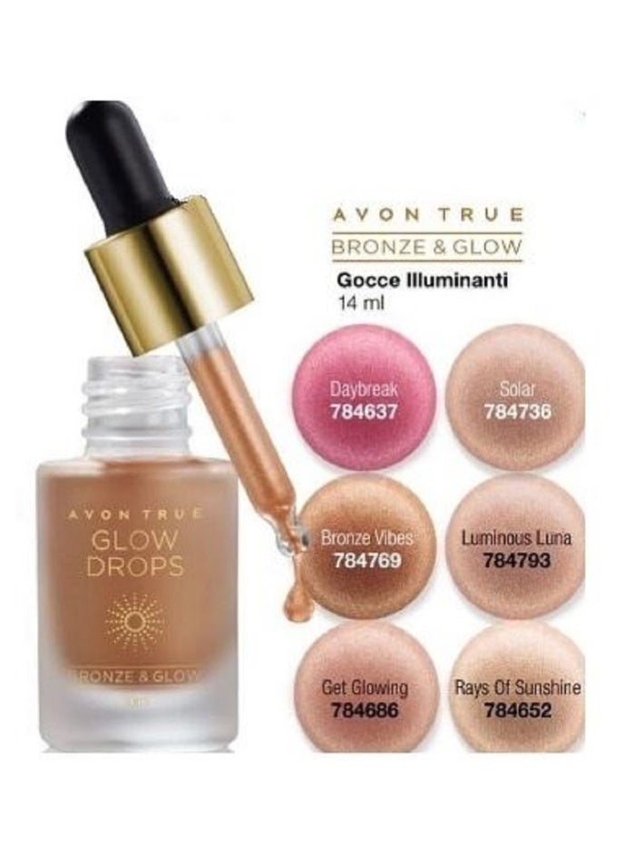 AVON True Bronze & Glow Drops Rays Of Sunshine 14ml - Beige - Image 3