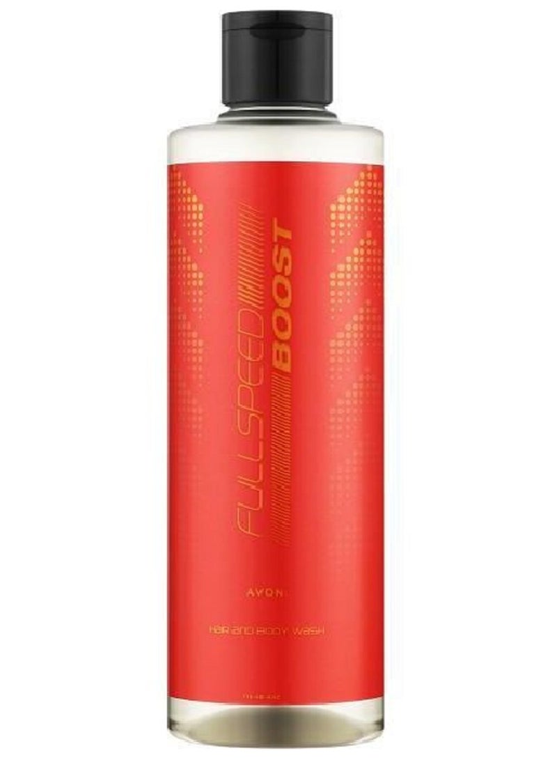 آفون Full Speed Boost For Him Hair & Body Wash - Transparent 200ml - Image 1