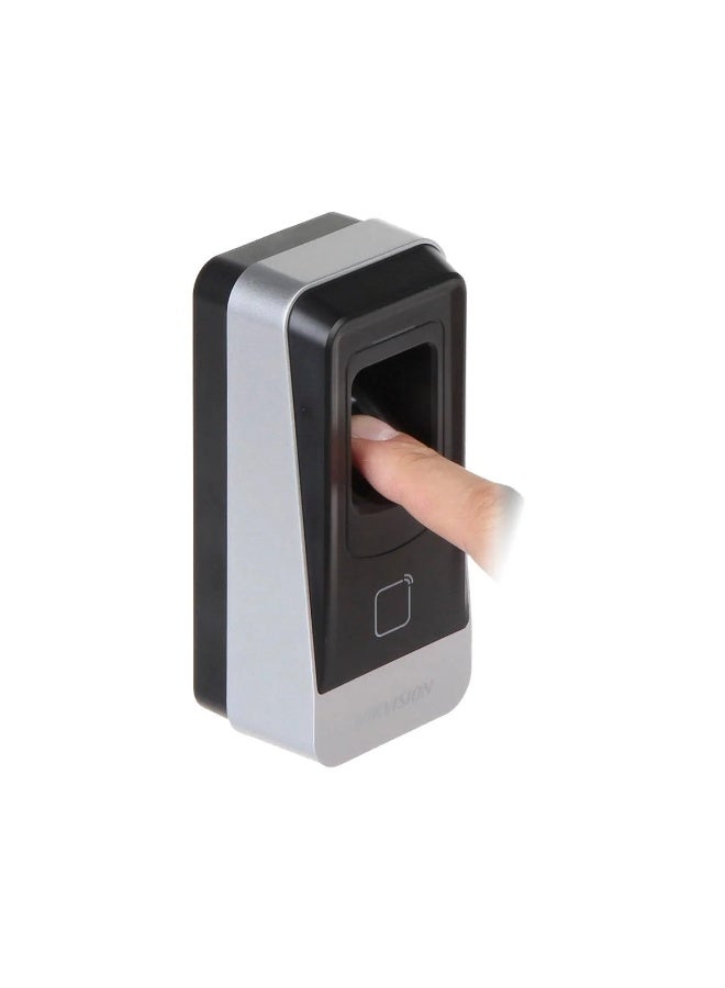 HIKVISION DS-K1201AMF Mifare Fingerprint Tamper-Resistant Card Reader, Multiple Authentication Modes, Black - Image 2