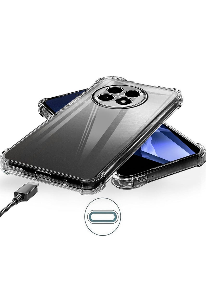 MARGOUN 2Packs TPU Gorilla Case Cover for OnePlus ACE 5 5G, Reinforced Corner Bumper Phone Cover and Camera Protection Slim Fit Shockproof Flexible with Shockproof 3D Screen Protector - Clear-2 - Image 4