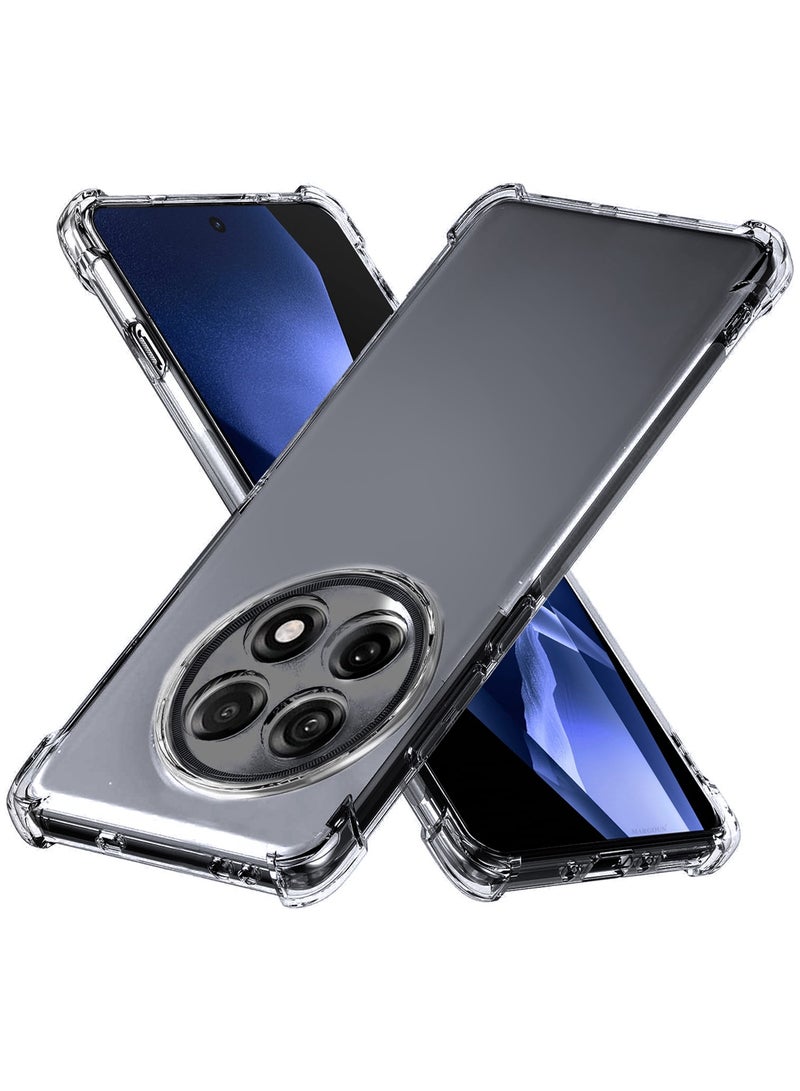 MARGOUN 2Packs TPU Gorilla Case Cover for OnePlus ACE 5 5G, Reinforced Corner Bumper Phone Cover and Camera Protection Slim Fit Shockproof Flexible with Shockproof 3D Screen Protector - Clear-2 - Image 2