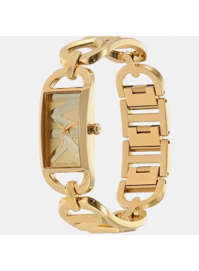 Michael Kors Women's Michael Kors Women’s Gold-Tone Rectangular Stainless Steel Watch – MK7406 - Image 2