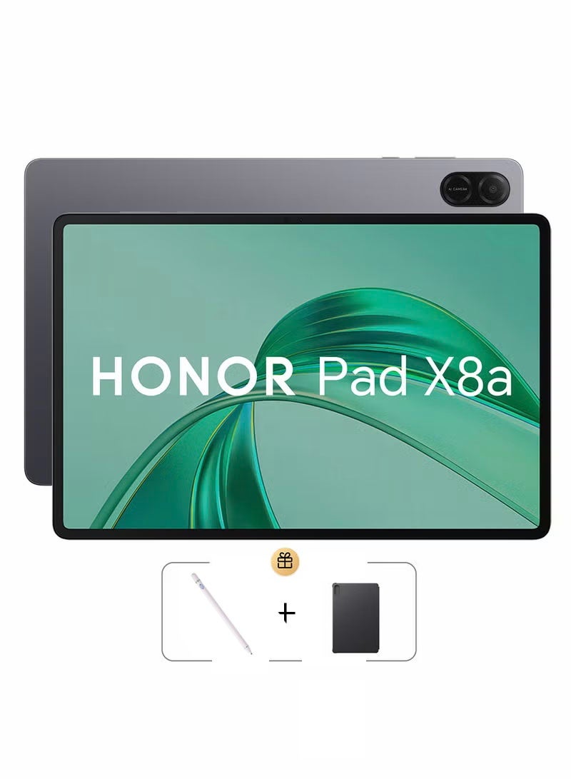 Honor Pad X8a 11-Inch Space Grey 4GB RAM 128GB Wi-Fi With Free Flip Cover + Stylus Pencil White- Middle East Version - Image 1