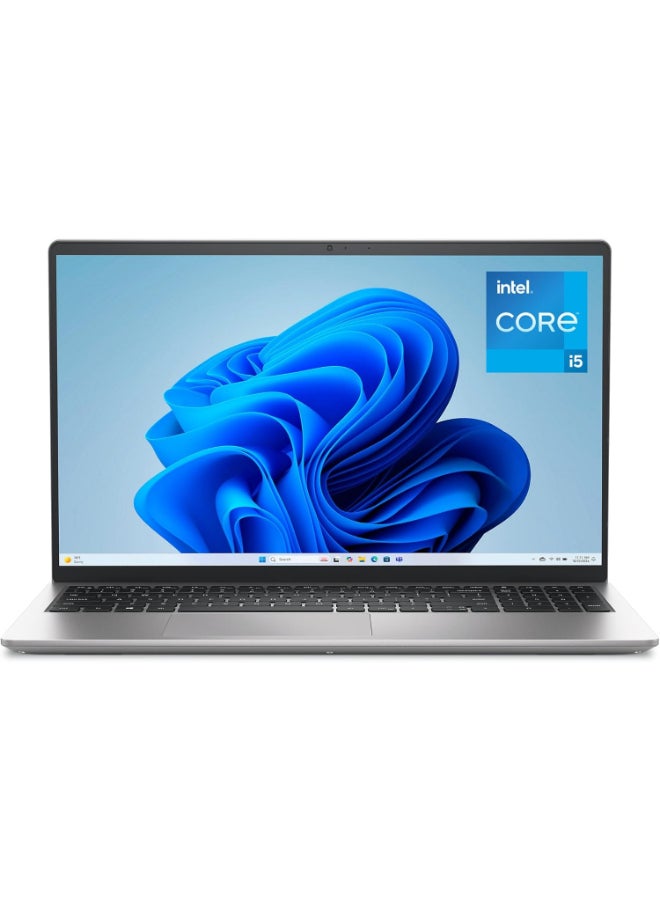 ديل 15 Laptop With 15.6 Inch Full HD (1920X1080) Display, Intel Core i5-1334U Processor/16GB DDR4 RAM/512GB SSD/Intel UHD Graphics/Windows 11/ English/Arabic Platinum Silver - Image 1