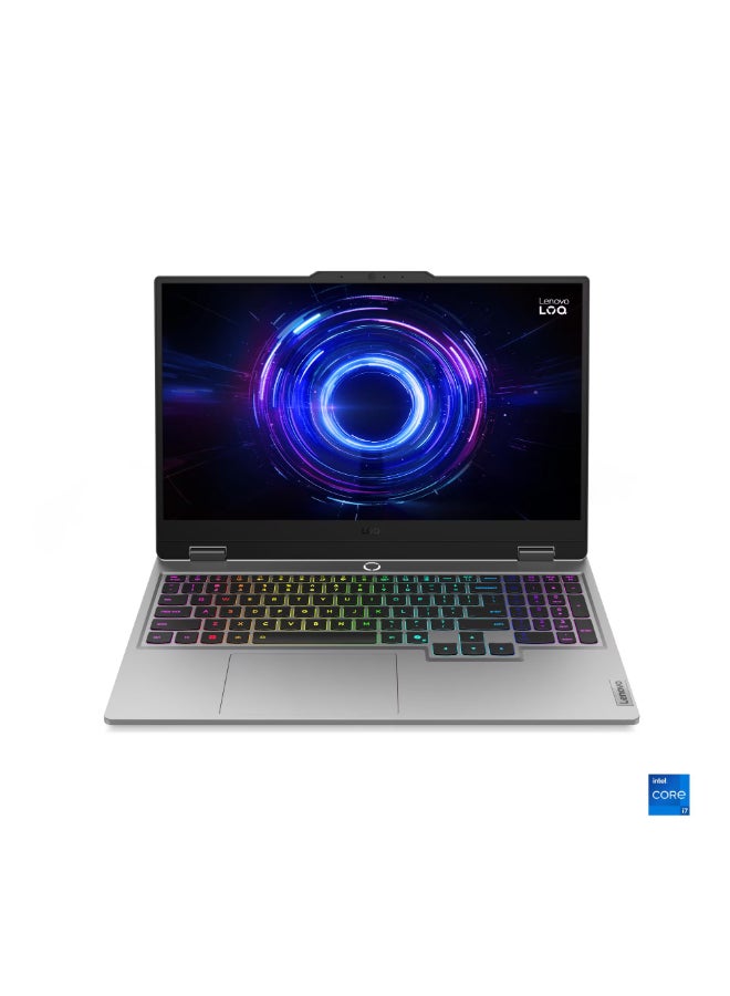 لينوفو Gaming LOQ 15IRX10 (Upgraded Version) Laptop With 15.6 Inch Full HD (1920X1080) Display IPS, Intel Core i7-14700HX Processor/24GB RAM DDR5/1TB SSD/8GB NVIDIA GeForce RTX 5060 Graphics/Windows11/ English/Arabic Luna Grey - Image 1