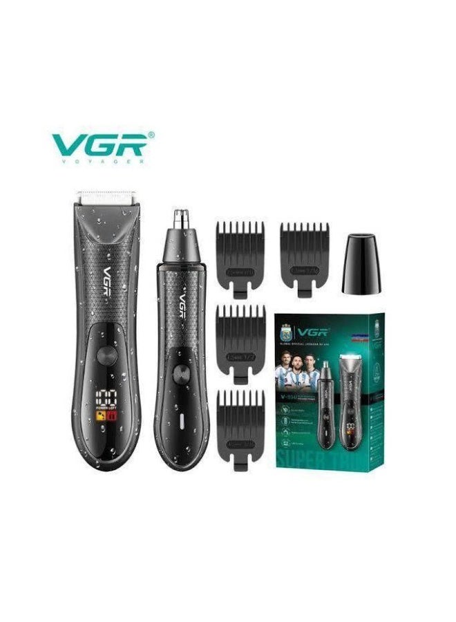 في جي آر مقص شعر الجسم والأنف الاحترافي V-934 - Image 1