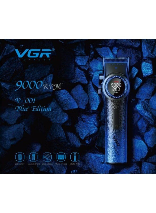 في جي آر مقص شعر احترافي للرجال V-001 أزرق برو - Image 1