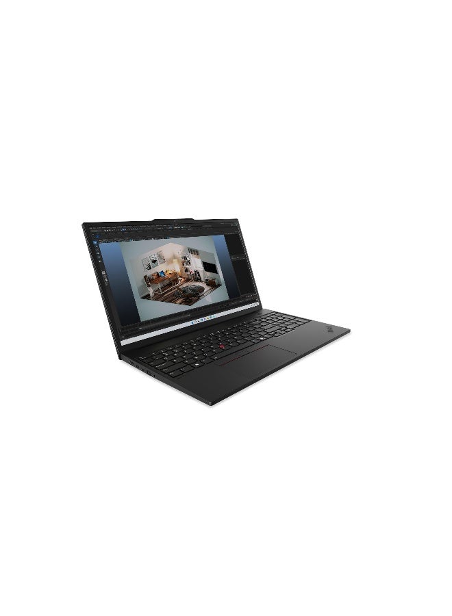 Lenovo ThinkPad P16s Gen 3 Mobile Workstation, 16" WUXGA Display, Intel Core Ultra 7 155H, 16GB DDR5 RAM, 512GB SSD, NVIDIA RTX 500 Ada 4GB, Backlit  Windows 11 Pro English/Arabic Black - Image 1