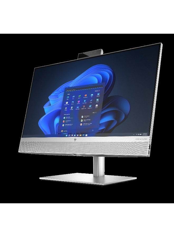 HP EliteOne 840 G9 23.8" FHD IPS Touch All-in-One Desktop, Intel Core i7-14700 CPU, 16GB DDR5 RAM, 512GB SSD, Intel UHD Graphics, Wired Keyboard & Mouse, Wi-Fi 6E, Windows 11 Pro English Silver - Image 2