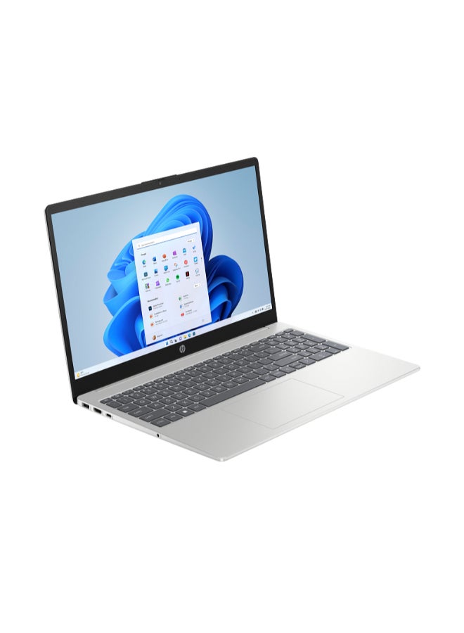 HP 15-fc0015nx Laptop With 15.6 Inch Full HD (1920X1080) Display, AMD Ryzen 5-7520U Processor/8GB RAM DDR5/512GB SSD/AMD Radeon Graphics/Windows 11/ English/Arabic Natural Silver - Image 3