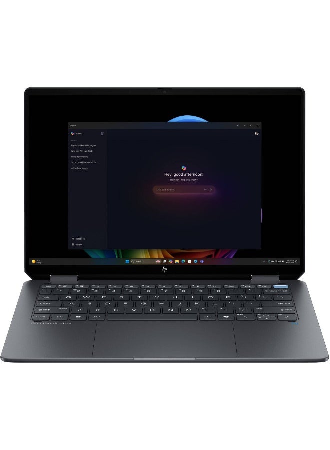HP OmniBook Ultra Flip 14 2-in-1 - Copilot+ Laptop - Intel Core Ultra 7 256V, 16GB LPDDR5x, 4TB SSD,16 Inch 3K OLED Touchscreen, Windows 11 Home, English/Arabic Eclipse Gray - Image 1