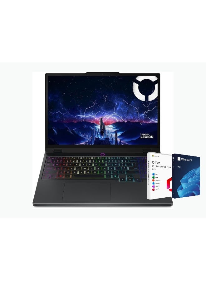 Lenovo Legion 5i Gaming Laptop - Intel Core i9-14900HX, 32GB DDR5, 1TB SSD,15.1 Inch OLED WQXGA 165Hz, 8GB Nvidia GeForce RTX 5070 Windows 11 Pro + Life Time Office 2024 English Eclipse Black - Image 1