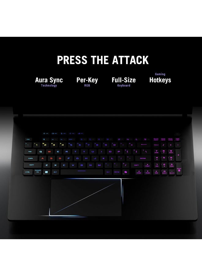 أسوس ROG Strix SCAR 16 Gaming Laptop - Intel Core Ultra 9-275HX, 64GB DDR5, 4TB SSD,16 Inch ROG Nebula 2.5 240Hz, 16GB Nvidia GeForce RTX 5080 Windows 11 Pro,+ Life Time Office 2024 English Off Black - Image 4