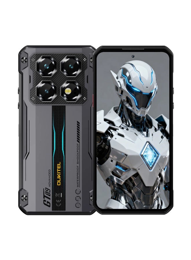 أوكيتل هاتف WP60 5G المتين بشاشة 7.2 بوصة HD+ وبطارية كبيرة 10,000 مللي أمبير وكاميرا 108 ميجابكسل بنظام أندرويد 15 (16GB+512GB NFC) - أسود - Image 1